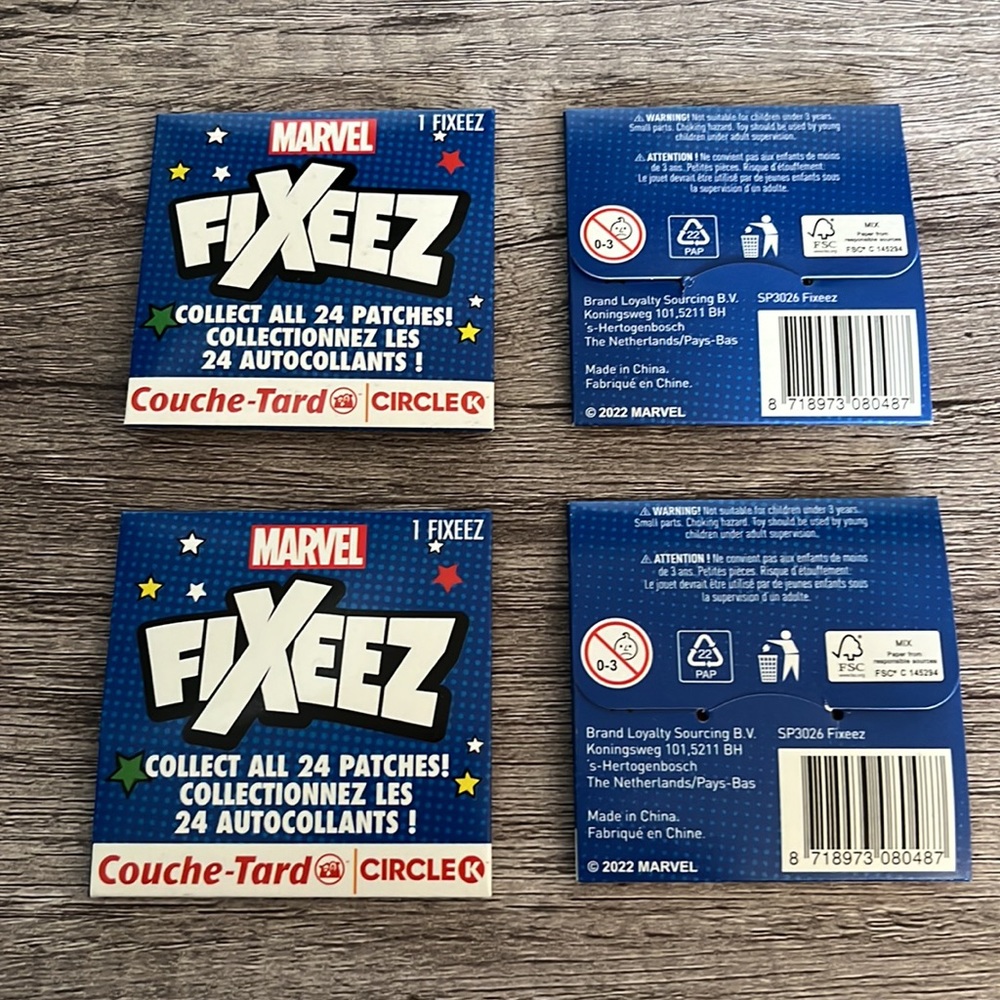 MARVEL FIXEEZ PATCHES UNOPENED - Picture 3 of 3